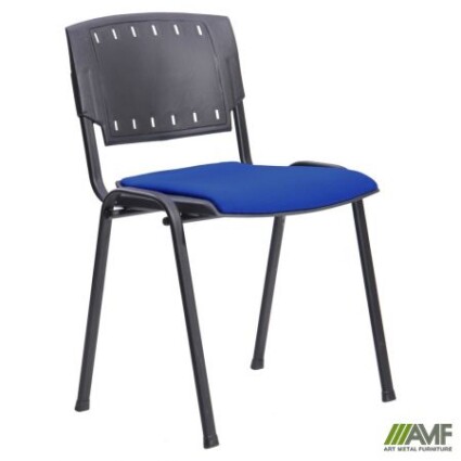 Стул Призма черный сиденье Скаден беж темный